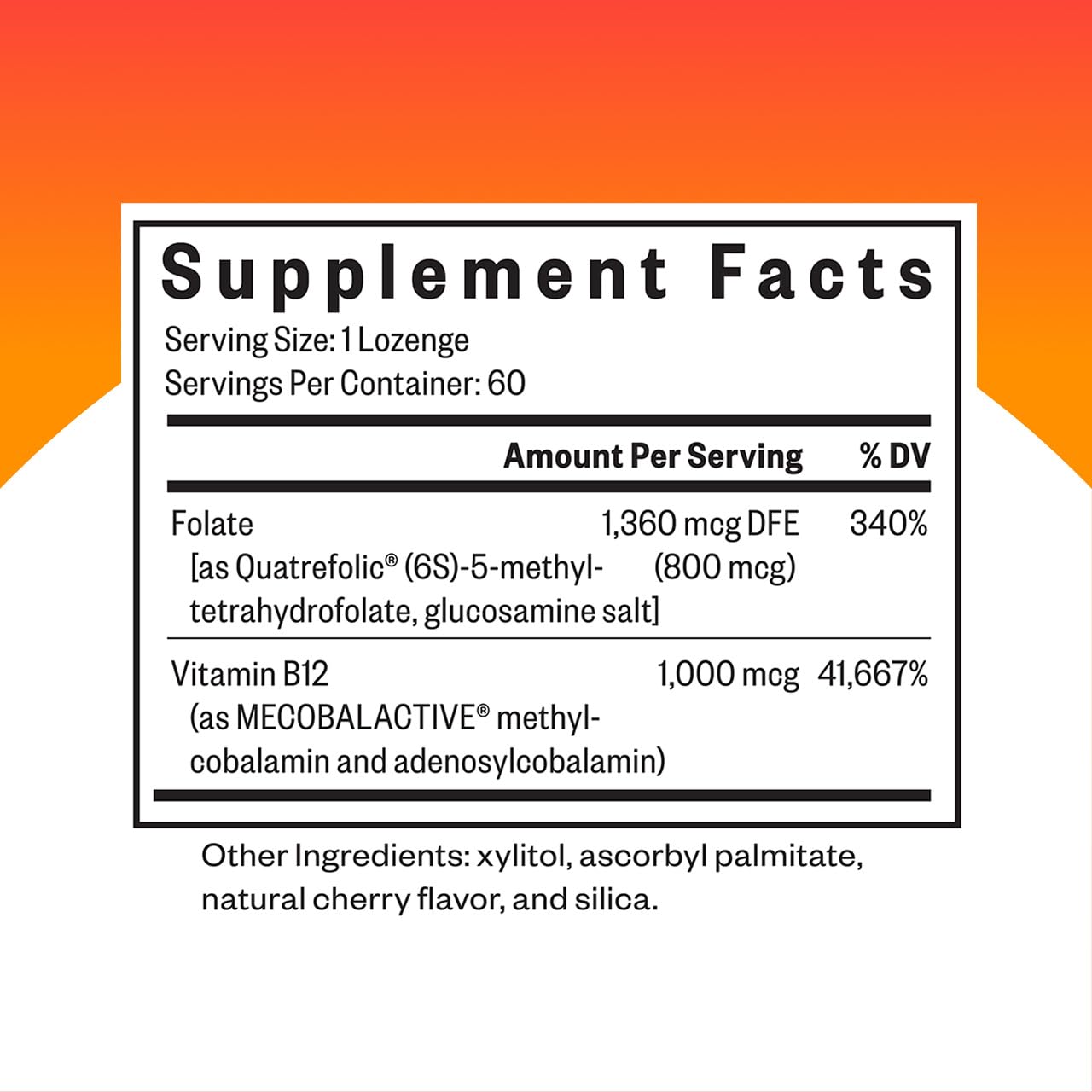 Seeking Health lozenge closeup bottle—easy-to-take daily supplement for focus.