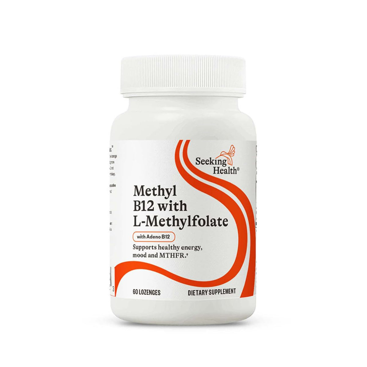 Seeking Health Methyl B12 with L-Methylfolate lozenge pack—methylation support for daily wellness.