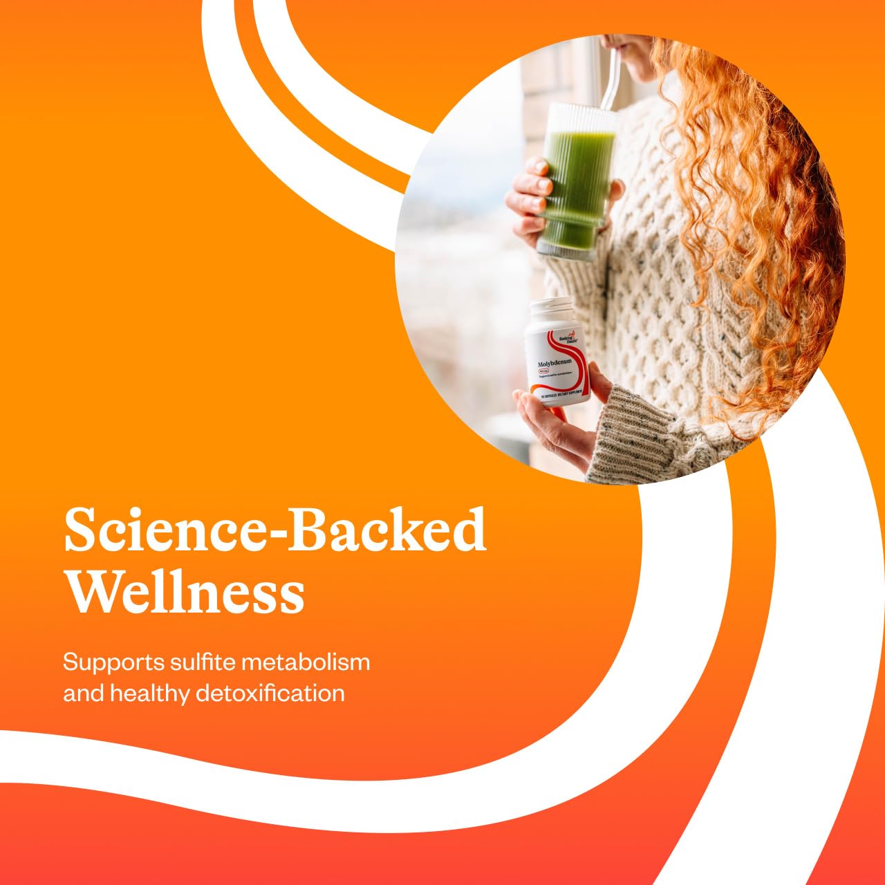 Seeking Health Molybdenum label detail noting allergen-free and vegan ingredients