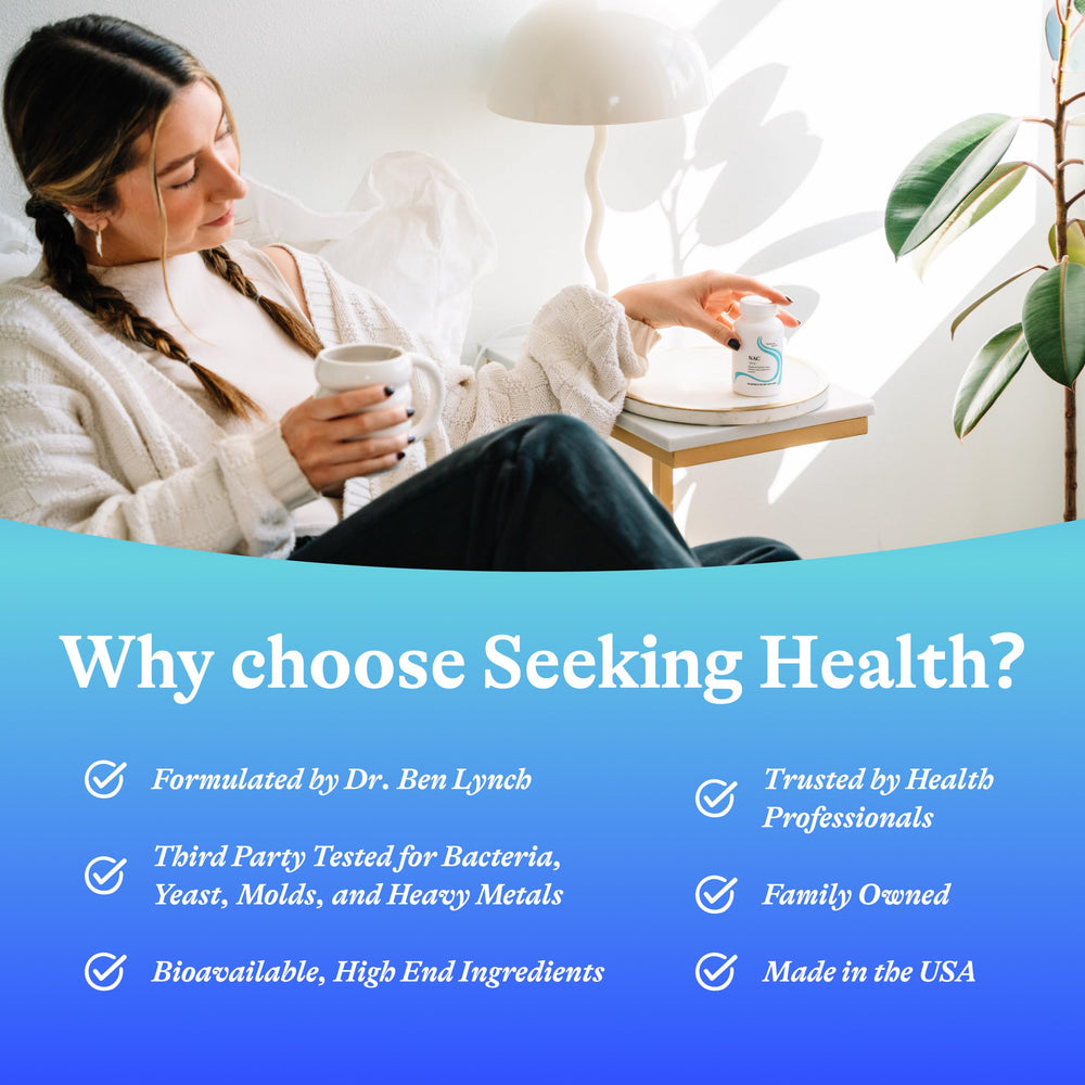 Seeking Health NAC 500mg pill-dispensing demo for simple dosing.