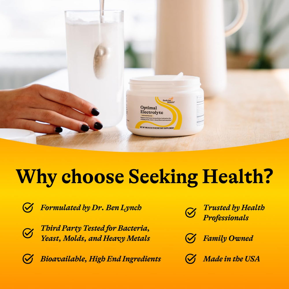 Seeking Health Optimal Electrolyte powder dispense helps quick mixing