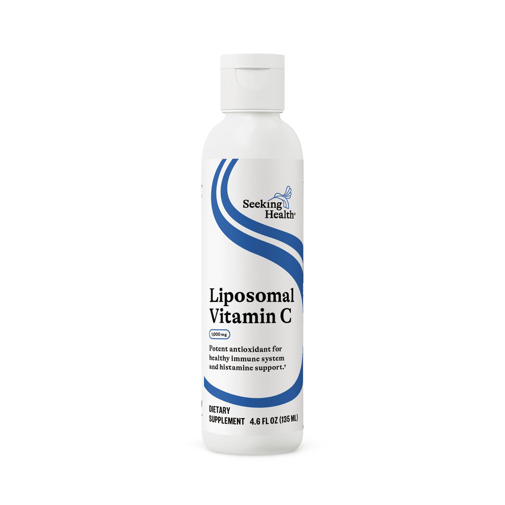 Seeking Health Optimal Liposomal Vitamin C Lemon Zest bottle may support immune health.