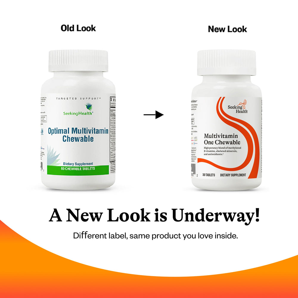 Seeking Health Optimal Multivitamin Chewable allergen-friendly formula free from common triggers.