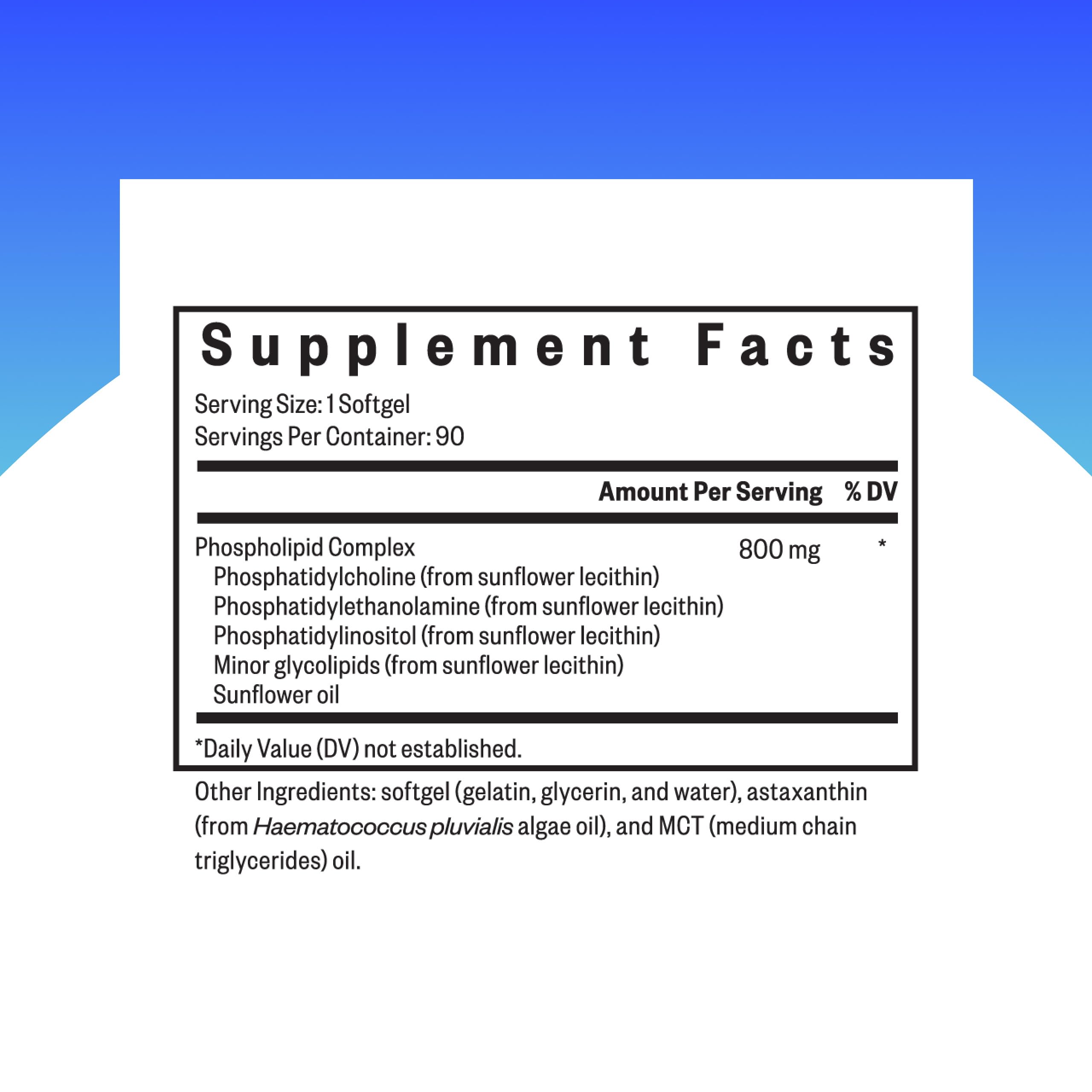 Softgel capsules of Seeking Health Optimal PC for daily energy support.