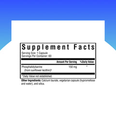 Seeking Health phosphatidyl serine capsules ready for everyday cognitive support.