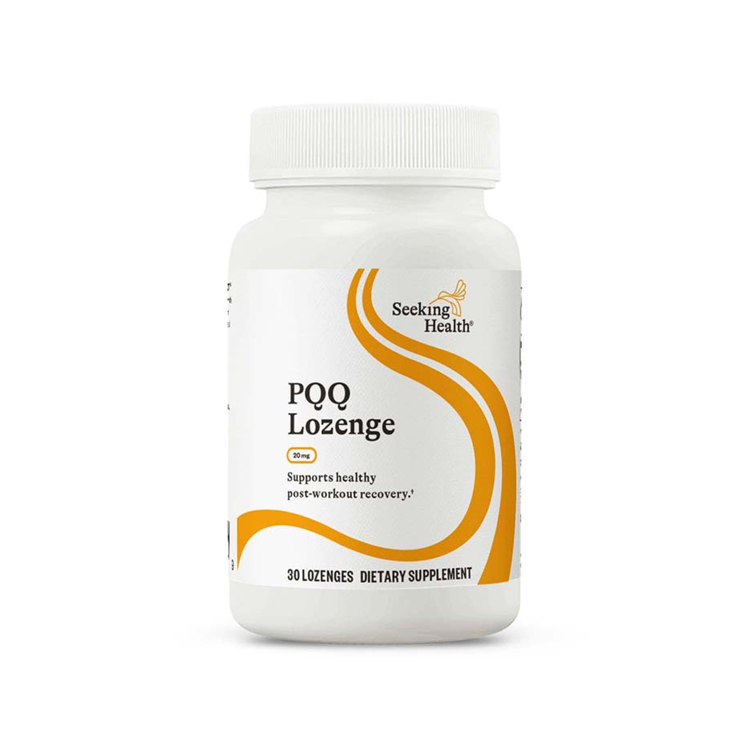 Seeking Health PQQ Lozenge bottle for on-the-go energy support.