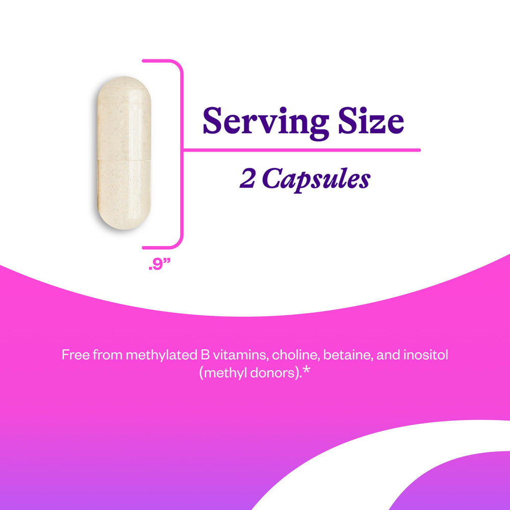 Seeking Health Prenatal Essentials capsules closeup emphasizes vegetarian, methyl-free design.