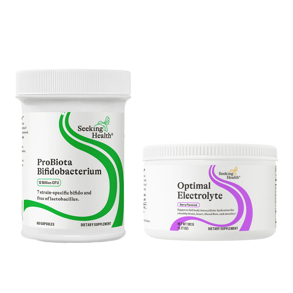 Seeking Health ProBiota Bifidobacterium digestive scene, daily routine for comfort and balance.