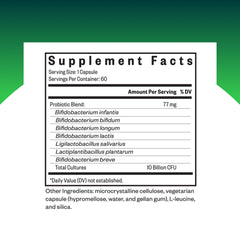 Seeking Health ProBiota HistaminX capsules closeup highlights daily probiotic dose.