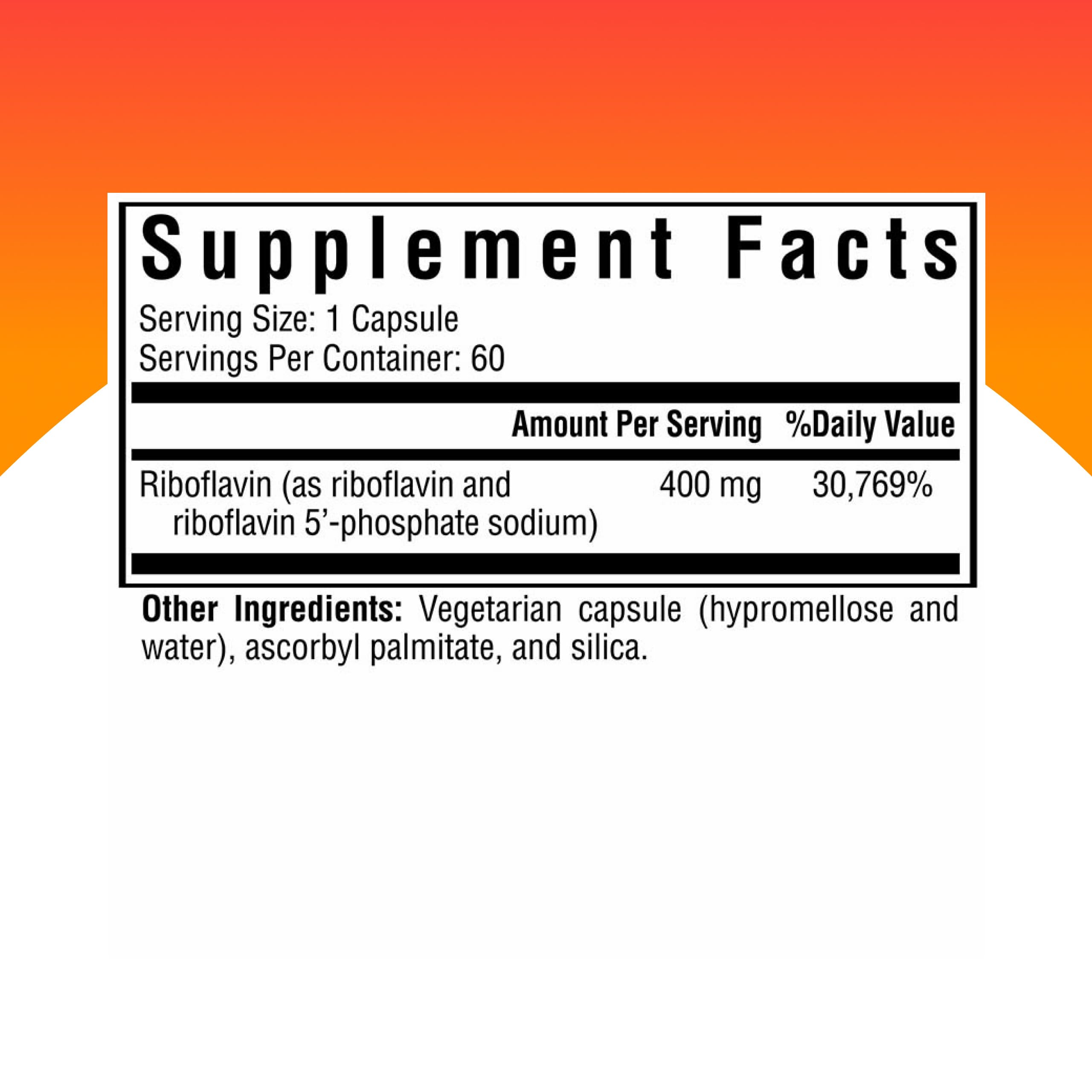 Seeking Health Riboflavin capsules close-up highlighting vegetarian formula for clean supplementing.