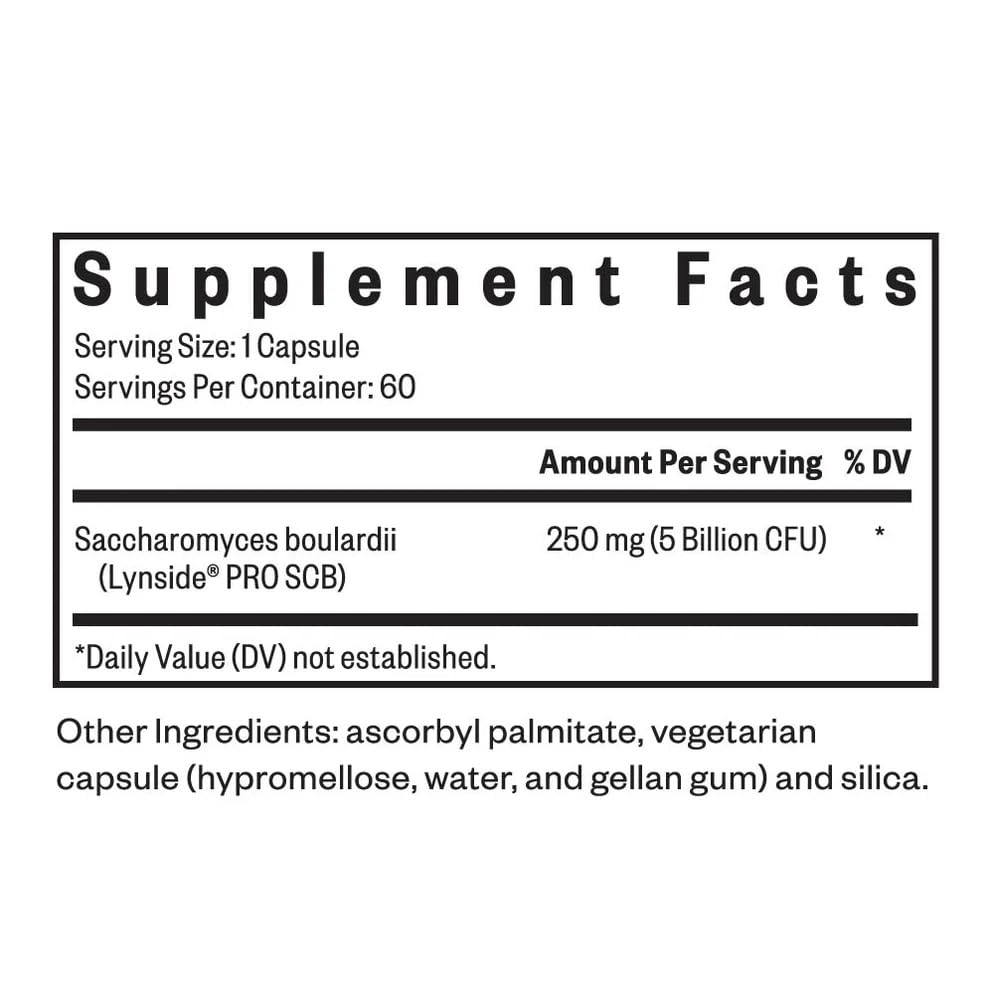 Seeking Health Saccharomyces boulardii capsules designed for travel and on-the-go use