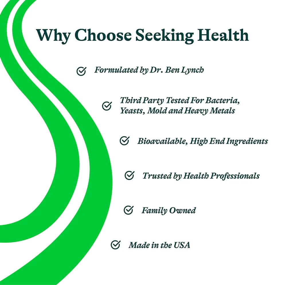 Nutrition facts panel for Seeking Health Saccharomyces boulardii product