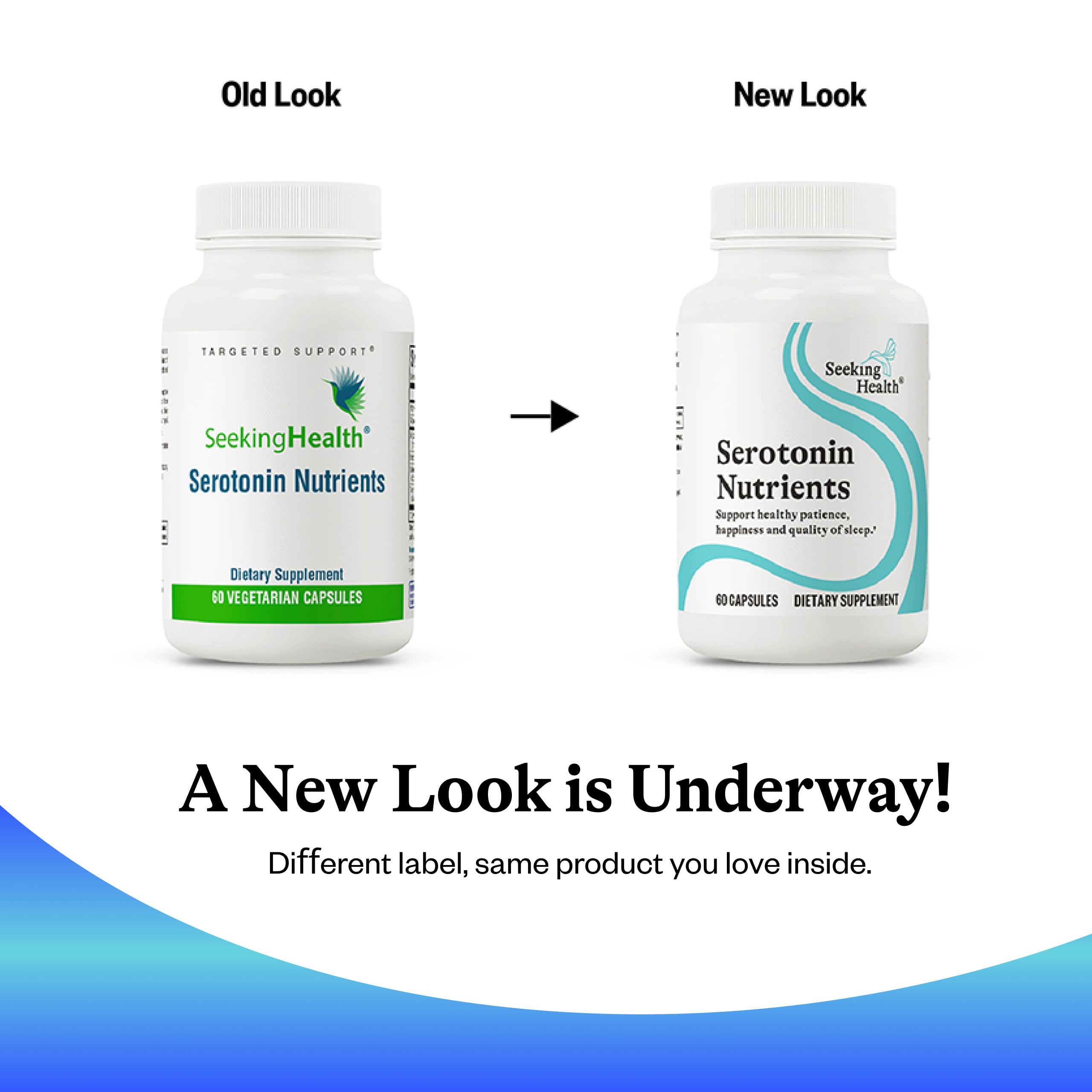 Seeking Health Serotonin Nutrients bottle — premium quality and consistent manufacturing.