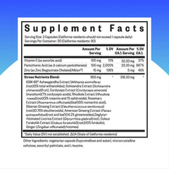 Seeking Health Stress Nutrients capsules close-up for convenient daily support