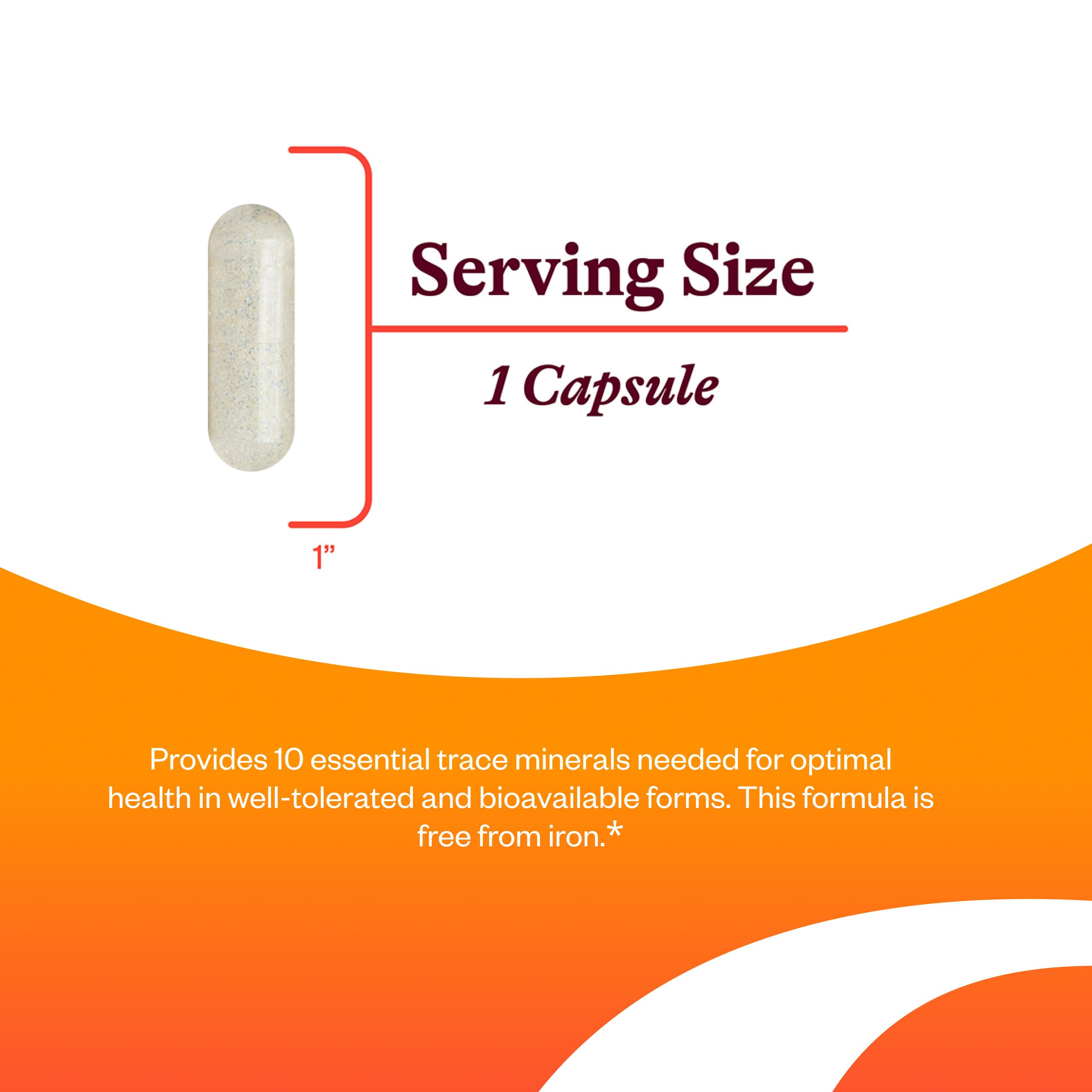 Seeking Health Trace Minerals Complex label detail confirms ten minerals in the blend.