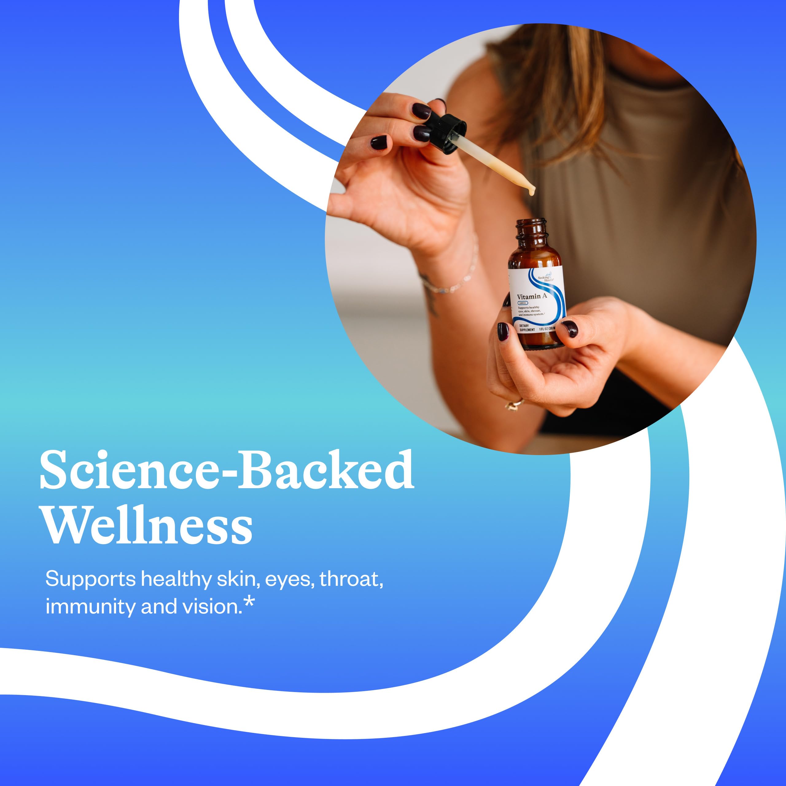 Allergen-free Seeking Health Vitamin A Drops for throat health benefits