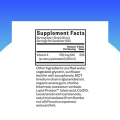 Dropper of Seeking Health Vitamin A Drops for immune support use