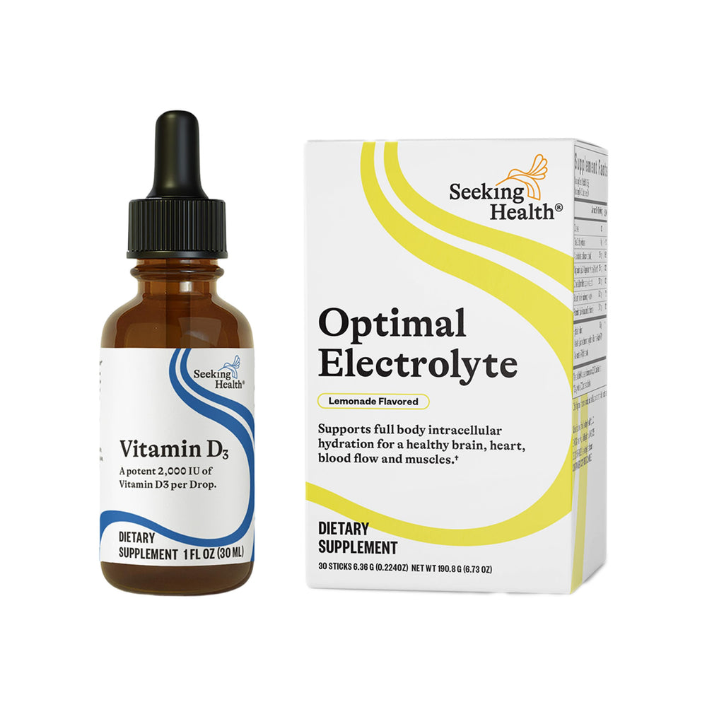 Seeking Health Vitamin D3 Drops usage directions for daily routine.