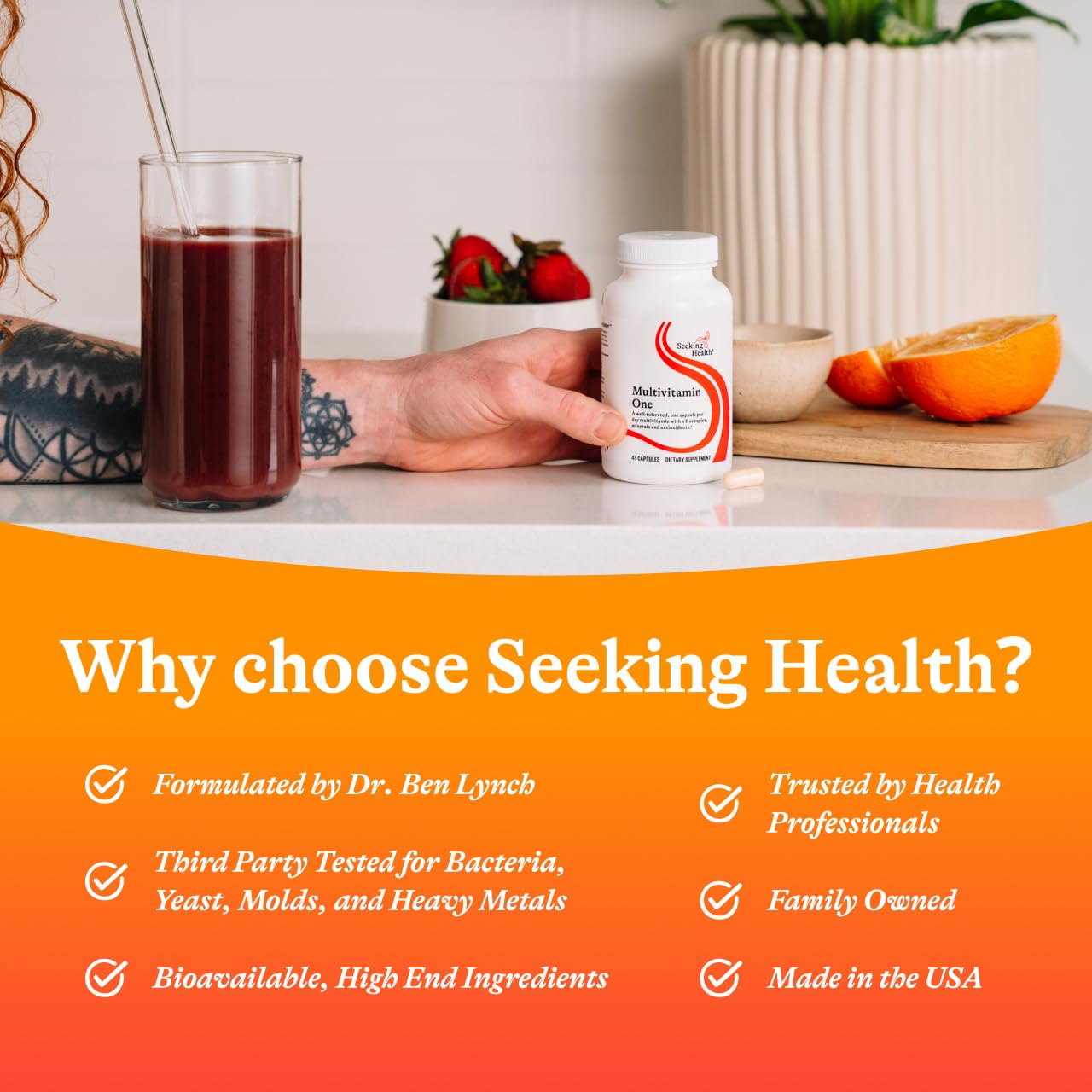 Seeking Health zinc and B12 focus supports methylation and immune function
