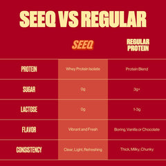 SEEQ Clear Whey Isolate Strawberry Lemonade shaker ready to mix a refreshing protein serving.