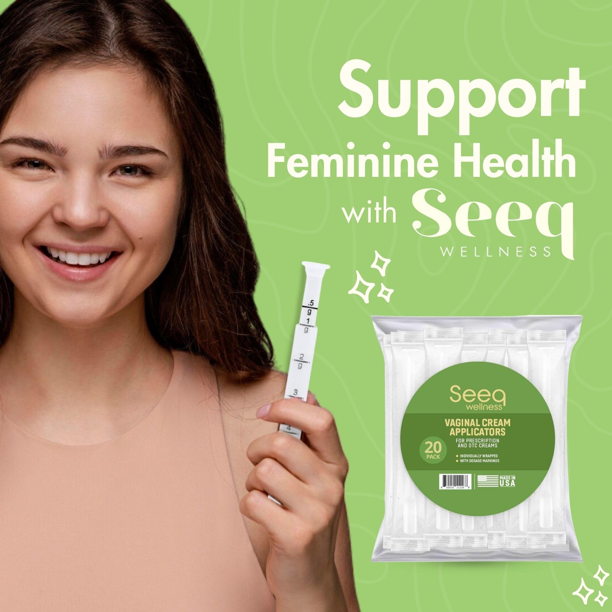 Seeq Wellness precise delivery of vaginal creams and lubricants