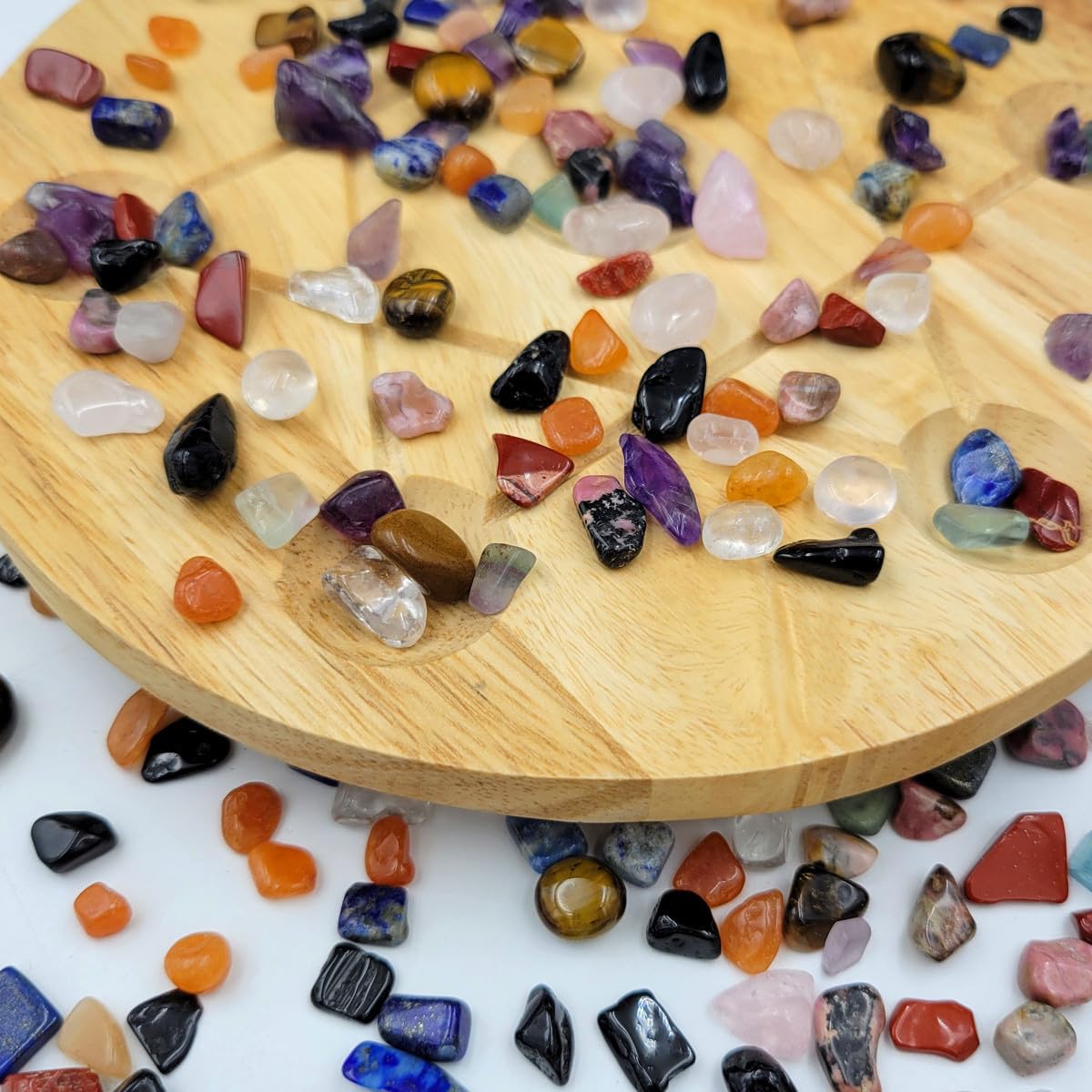 SeeuFun rose quartz chip crystal for mindful decor