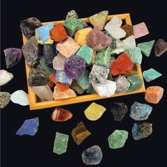 SeeuFun 80+ pcs natural rocks for tumbling ready for polishing projects
