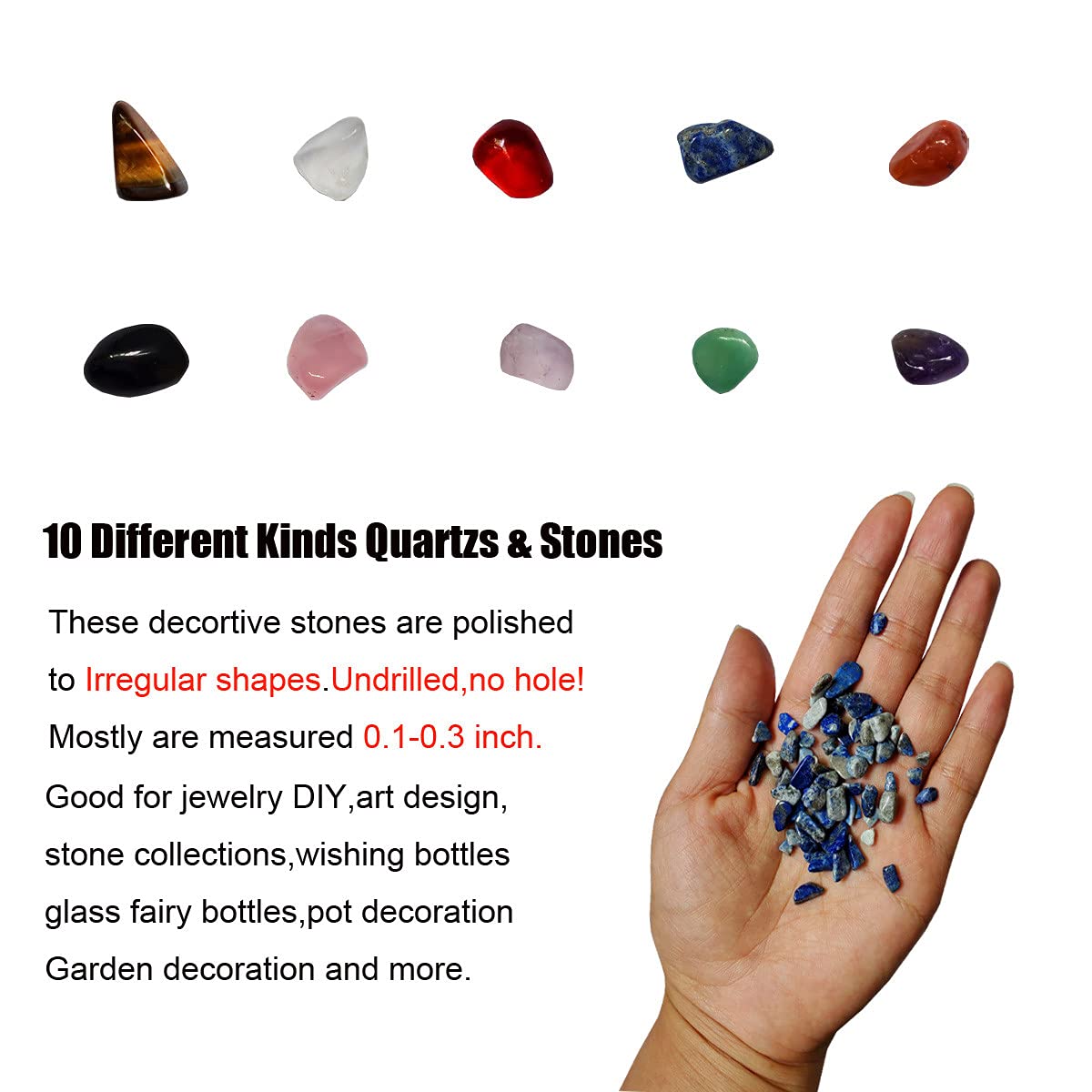 SeeuFun lapis lazuli mini chips enhance focus and creativity.