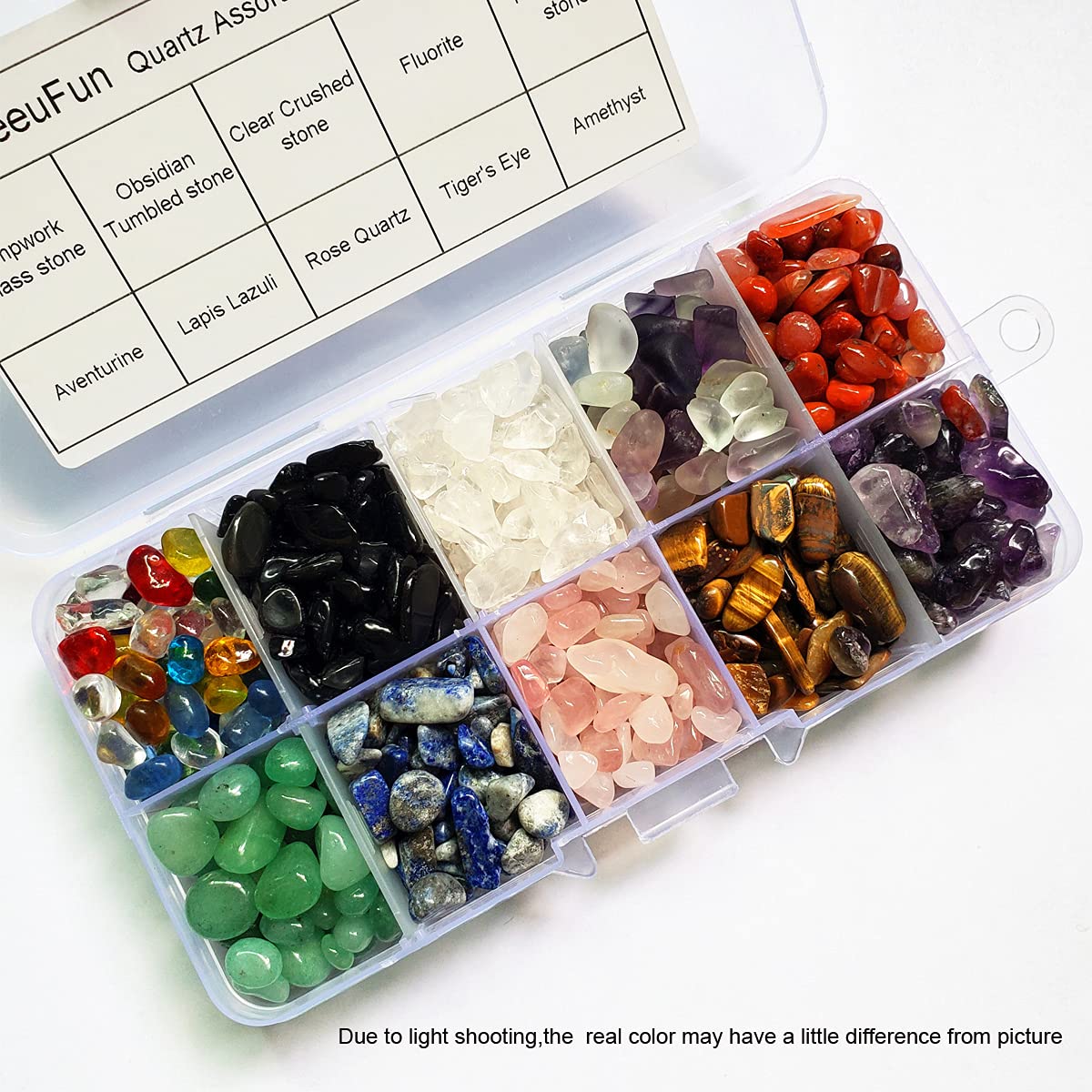 SeeuFun tiger's eye mini chips promote balance and motivation.