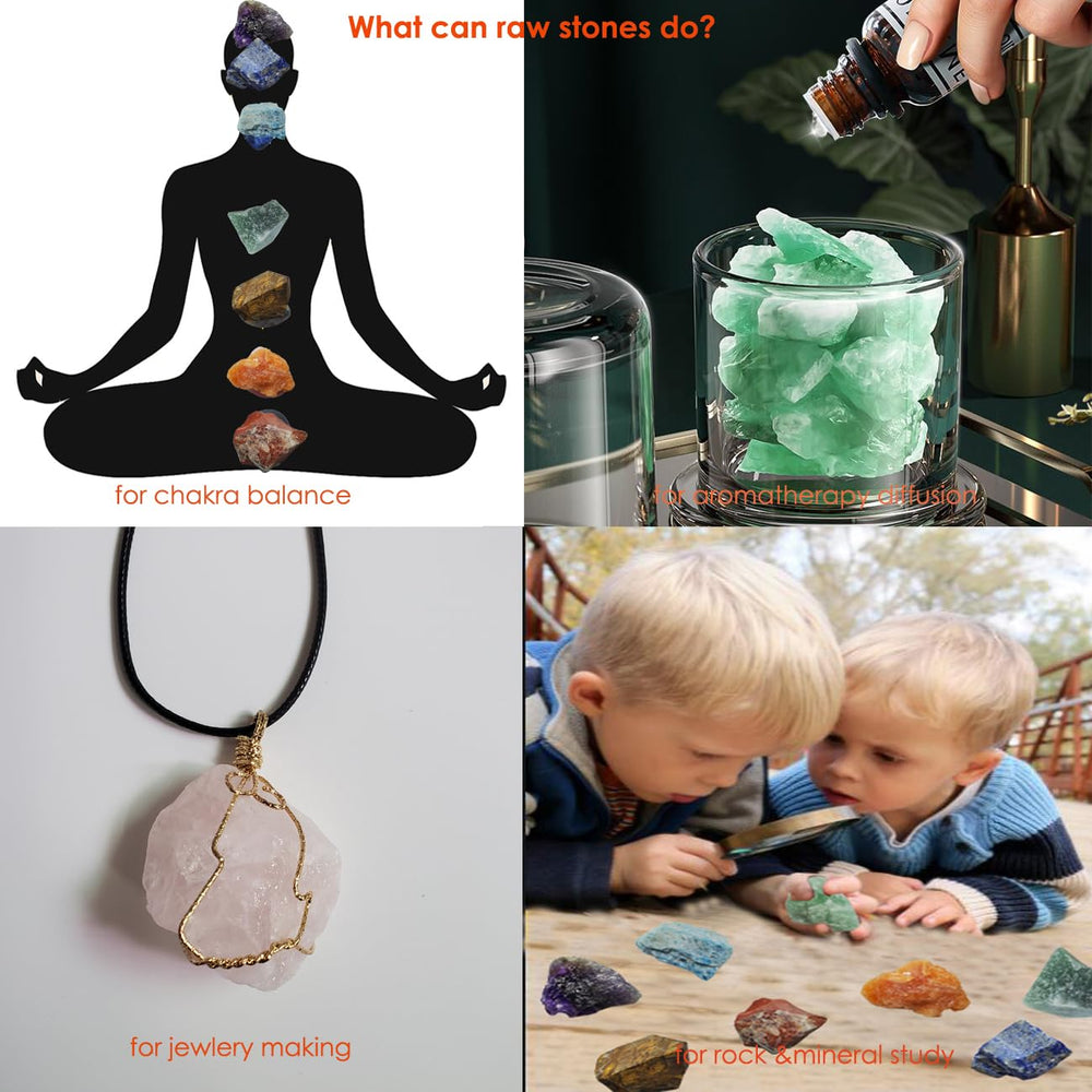 SeeuFun green aventurine rough stone for balancing energy in craft spaces