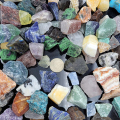 SeeuFun clear crystal and sodalite rough stones support learning and craft projects.