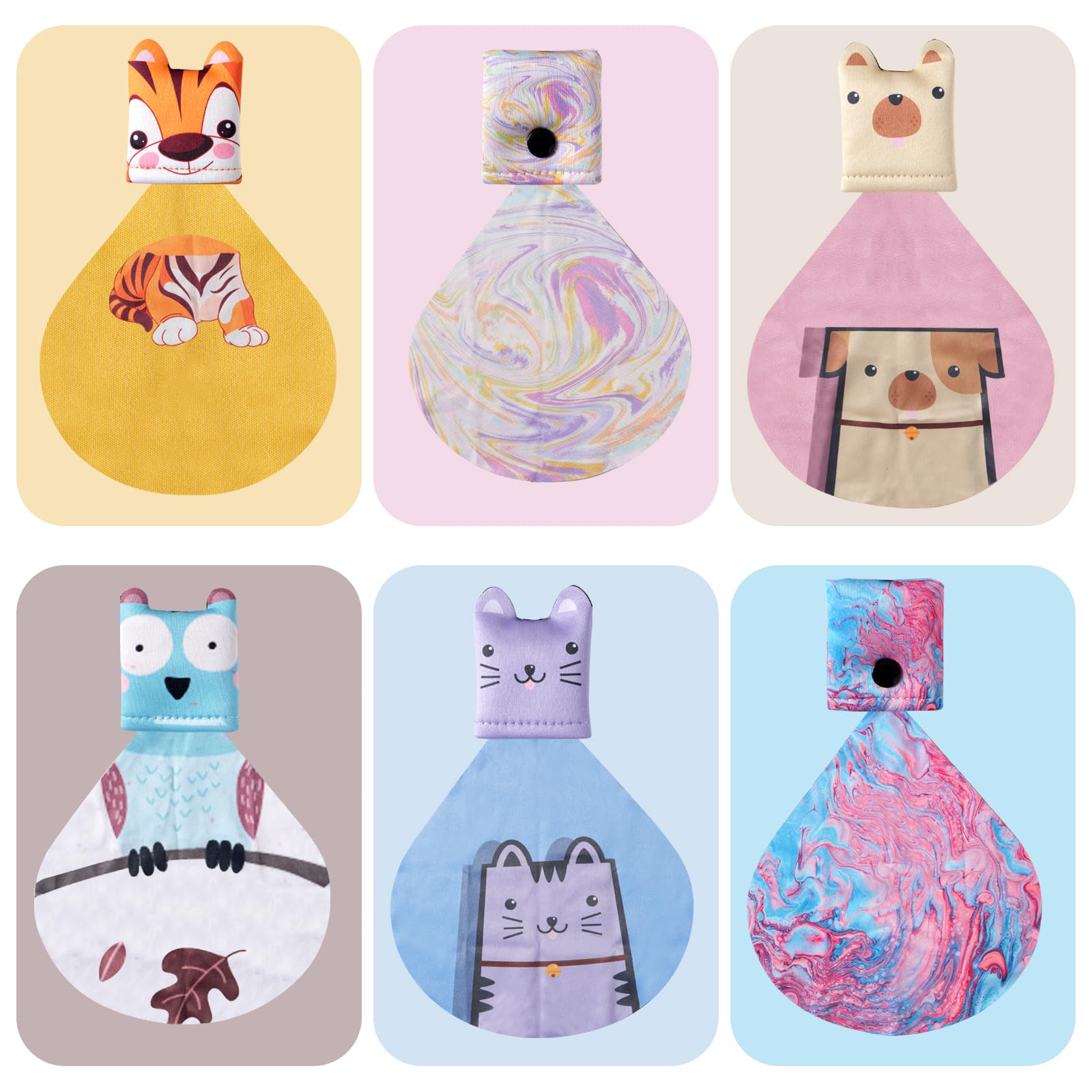 Six-pack SEIBER microfiber cloths for daily use