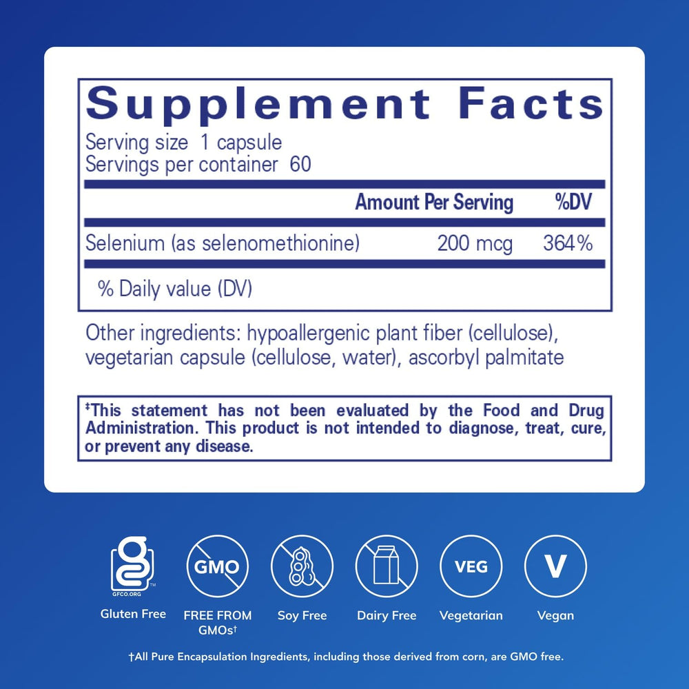 Close-up of selenium capsules inside amber bottle for daily antioxidant support.