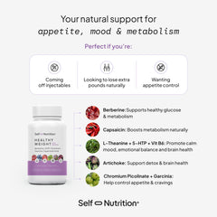 SELF NUTRITION 5-HTP capsules appetite support to curb cravings