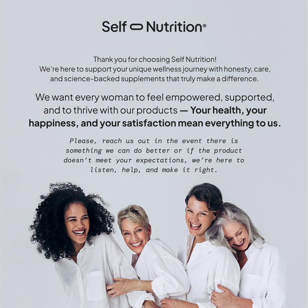 SELF NUTRITION vegan multivitamins women made in USA seal on box