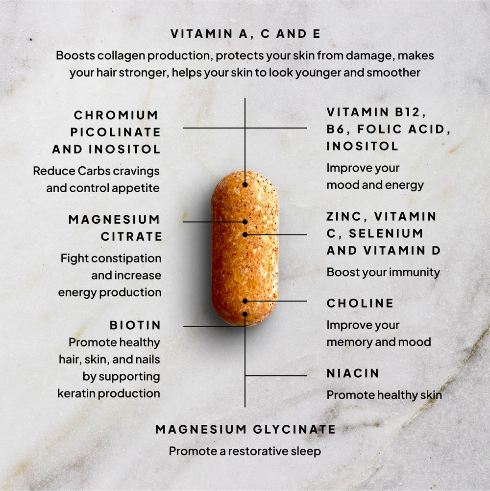 SELF NUTRITION vegan multivitamins women nutrition guide included as an e-book