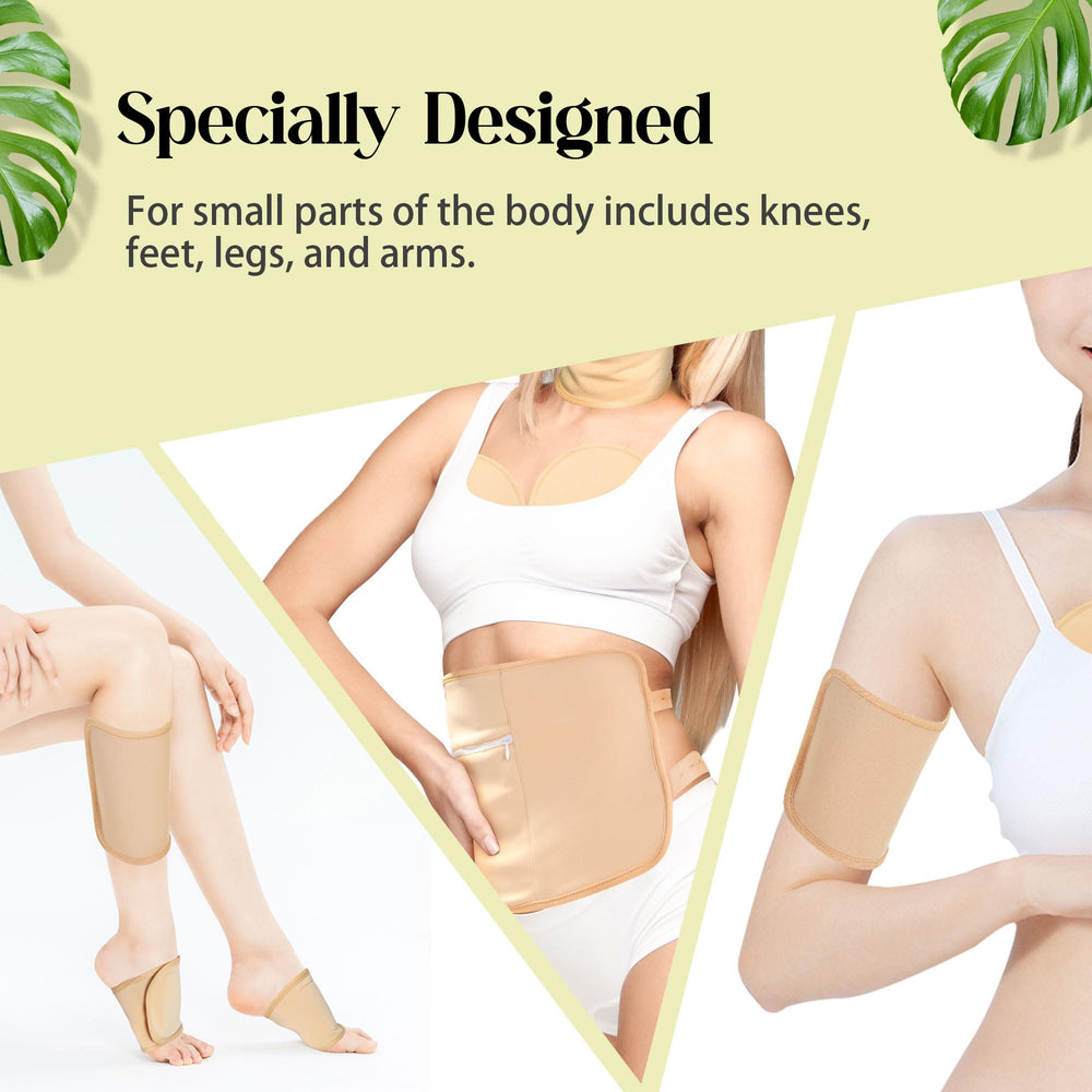 Selferry castor oil pack wrap elastic strap ensures secure universal fit