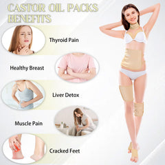 Selferry castor oil pack wrap waist delivers targeted warmth for abdominal comfort