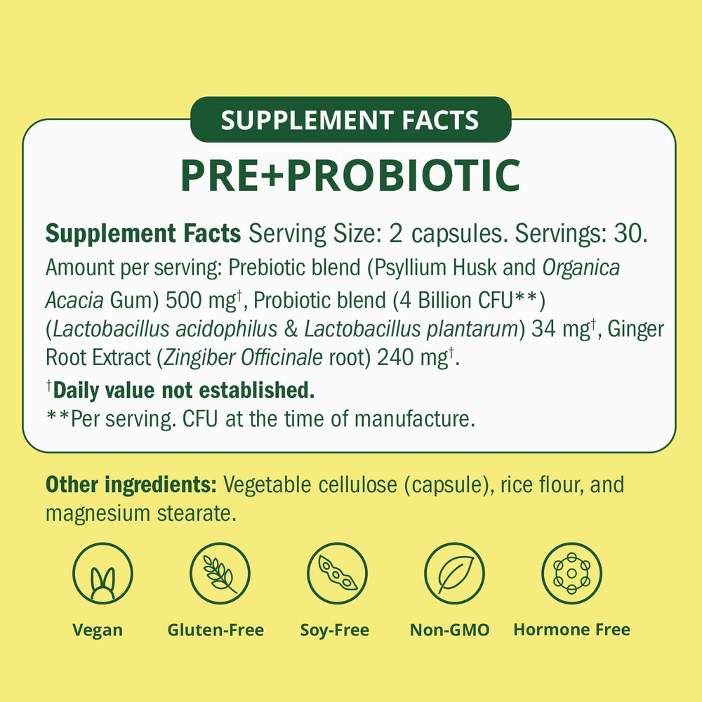 Semaine capsules close-up for daily prebiotic-probiotic support