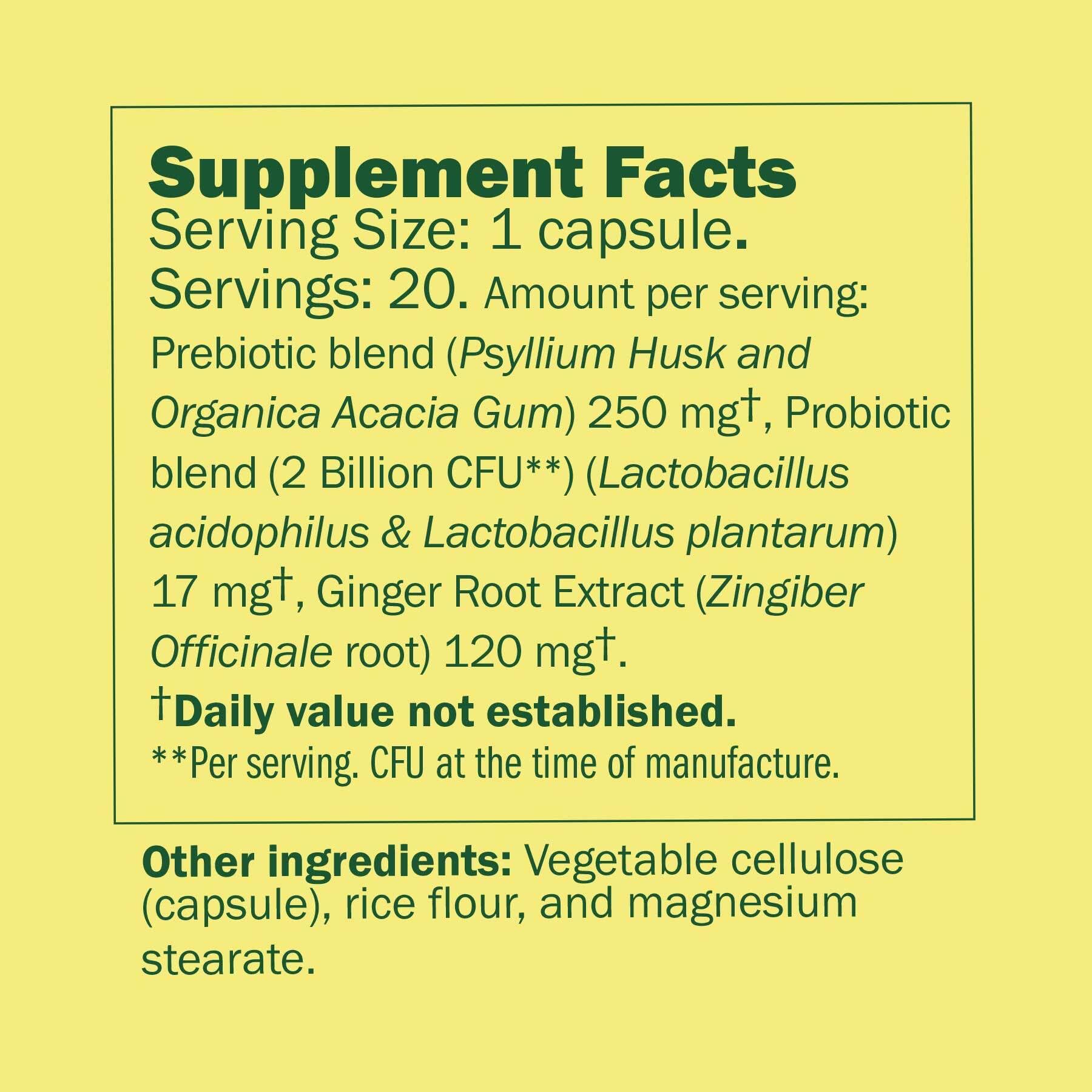 Semaine Prebiotic-Probiotic bottle pouring for easy daily use and digestive comfort