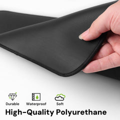 Senedy Health grounding mat connected to outlet ground for safe indoor Earth connection.