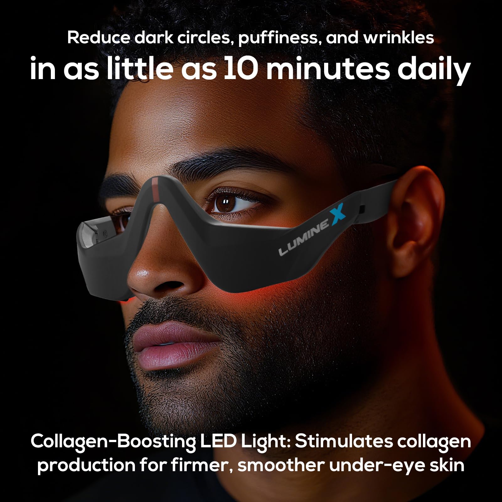 SENHI device targets digital fatigue around the eyes to ease screen strain.