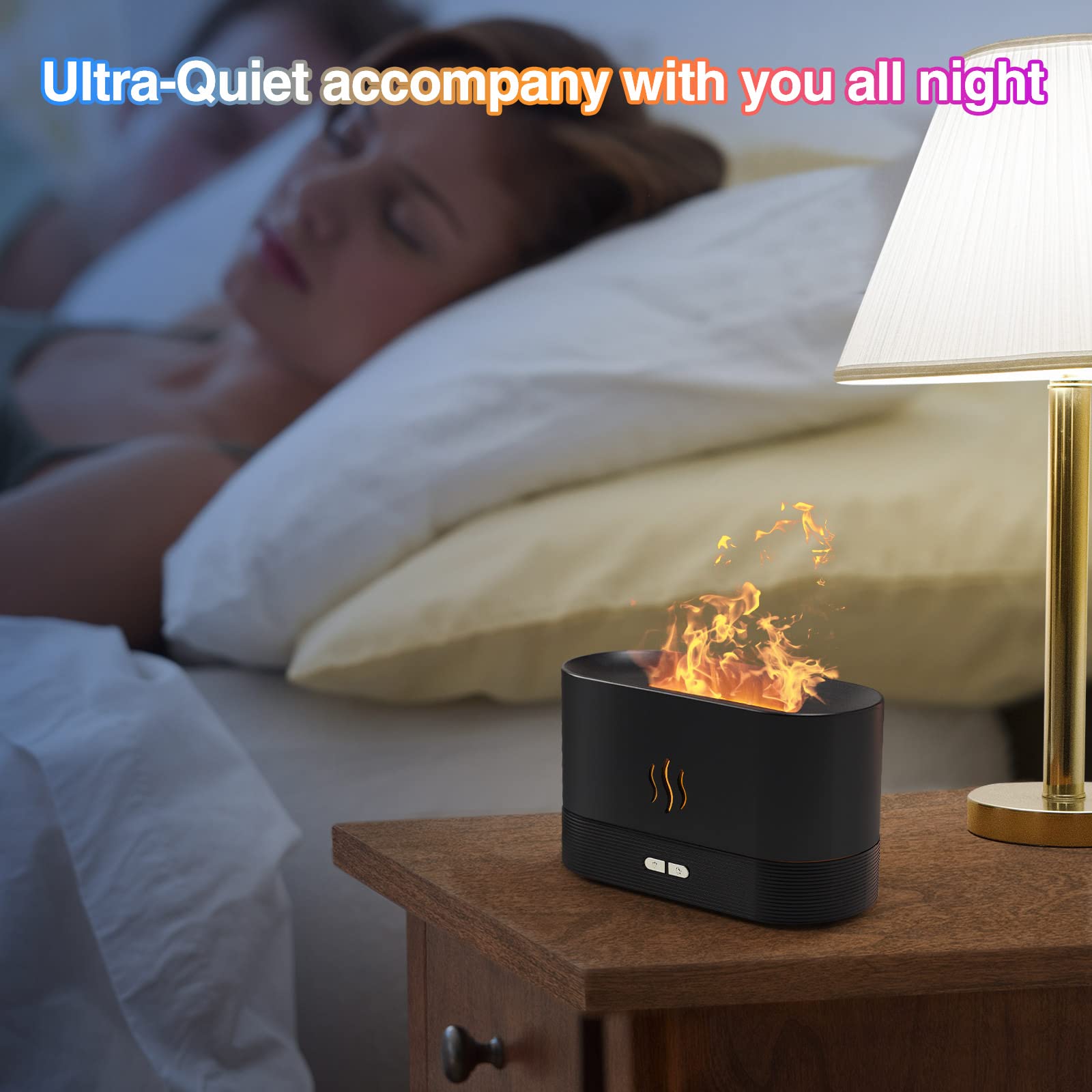 SENMUL Aromatherapy diffuser with oil drops for calming scents.