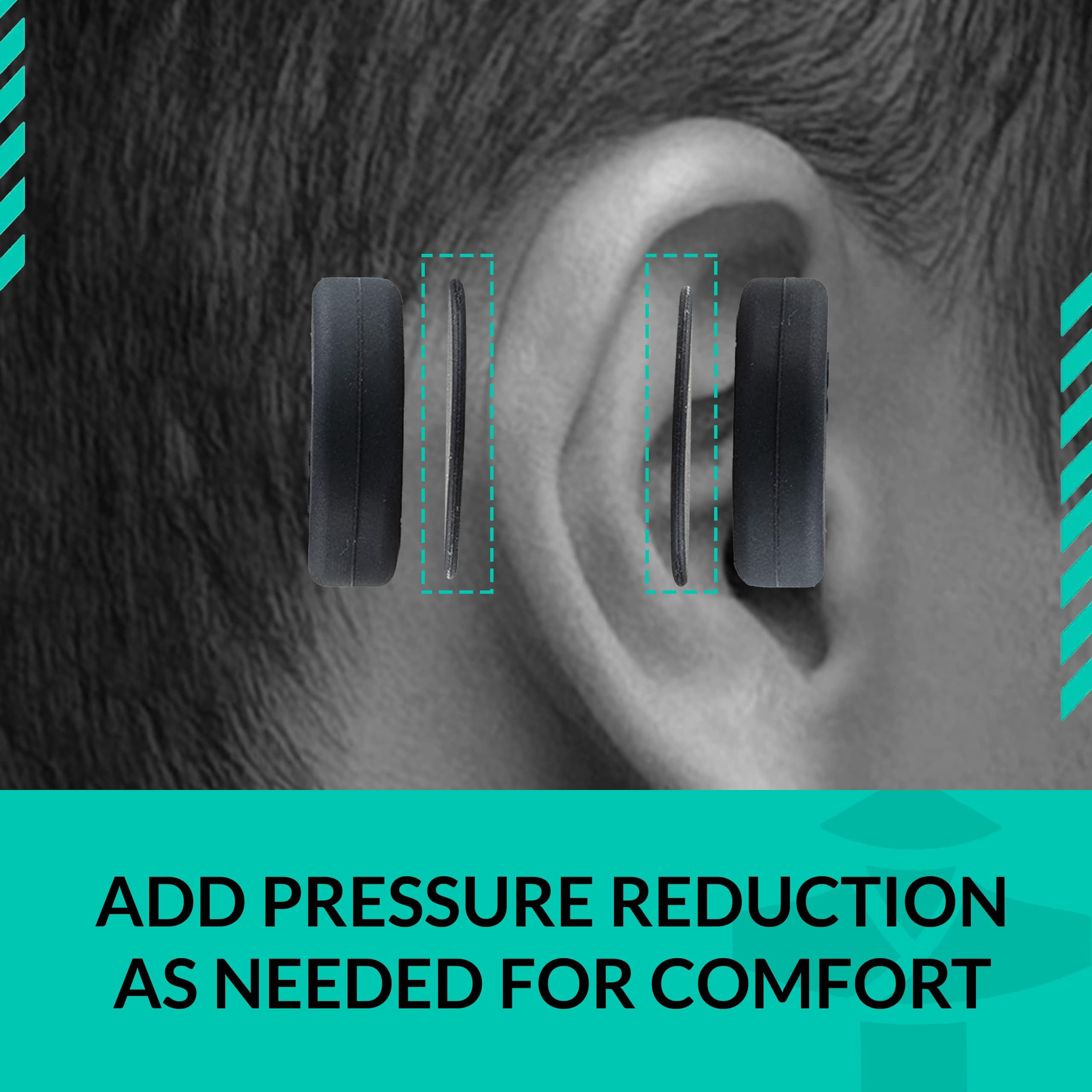 SenseAid drain and disinfect steps prepare the ear before magnet use
