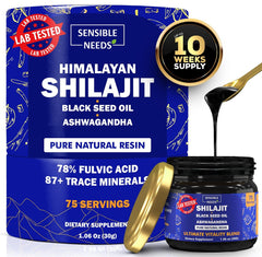 Sensible Needs Shilajit Resina Pura Himalaya para energía sostenida.