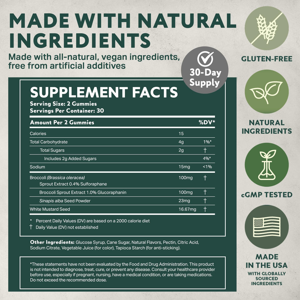 All-natural vegan ingredients label emphasizes a clean daily supplement.