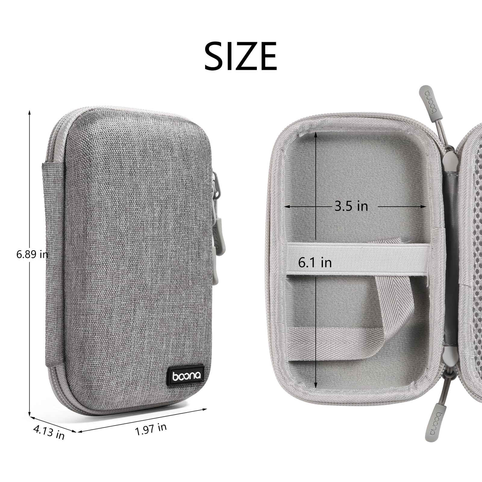 Seqoiyia compact portable case fits in bags and cars.