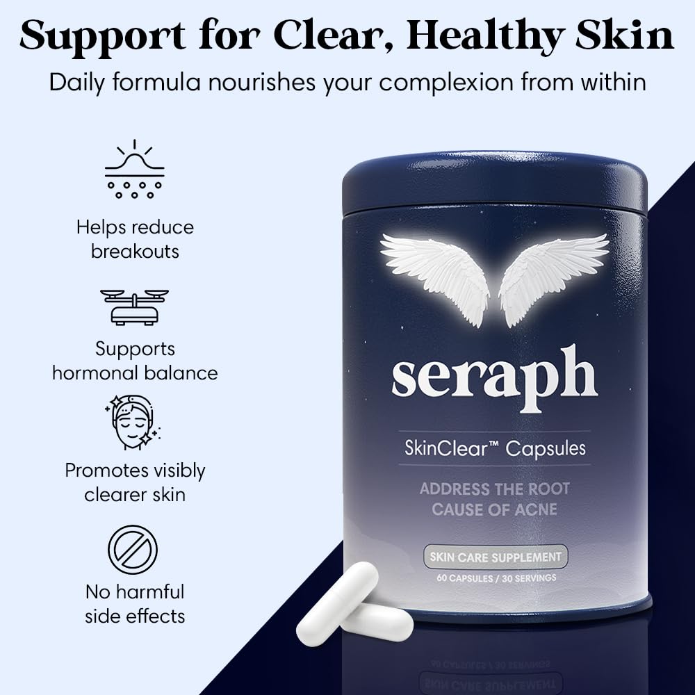 Seraph bottle pictured in morning routine setting for daily use.