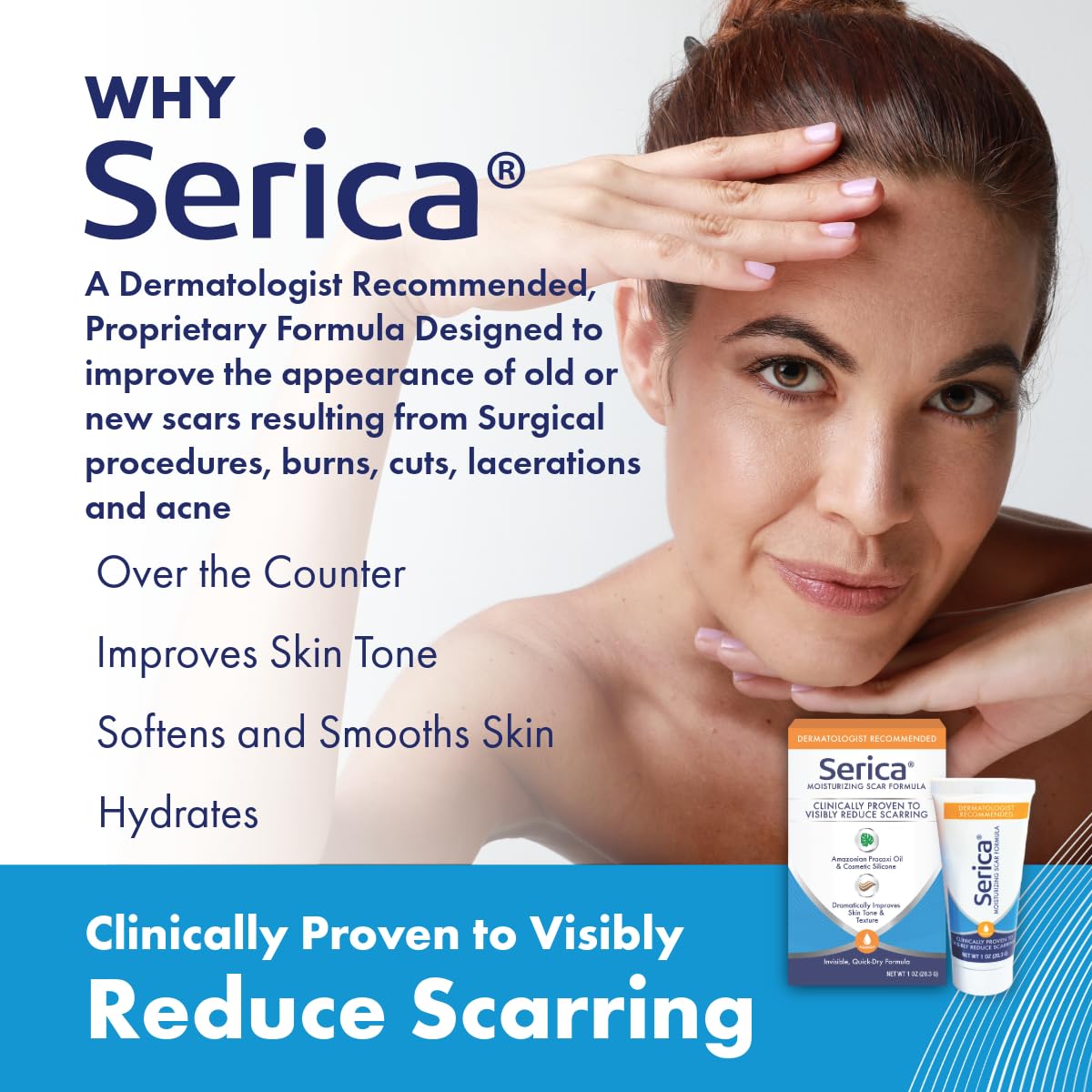 Serica Scar Gel features Pracaxi oil for moisture balance.