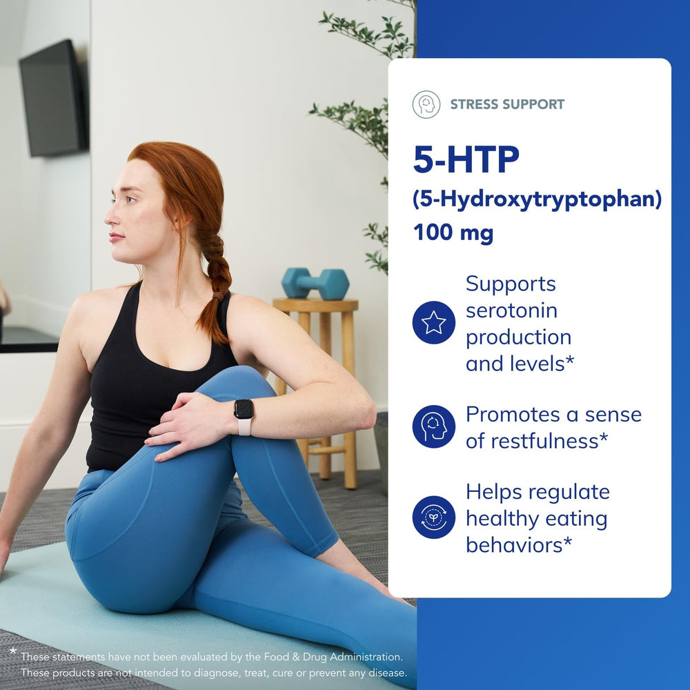 Serotonin-focused 5-HTP for brain health in daily use.
